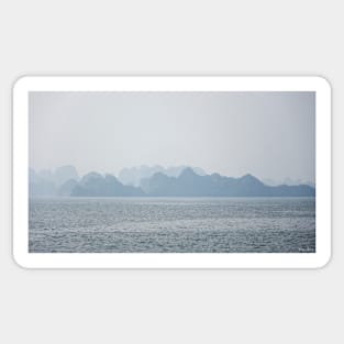 Hazy Morning on Ha Long Bay Sticker